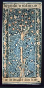 El tapiz del pájaro carpintero, diseñado por William Morris (1834-96) 1885 de William Morris